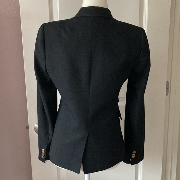 J Crew Schoolboy Black Blazer Size 2 - Picture 5 of 16